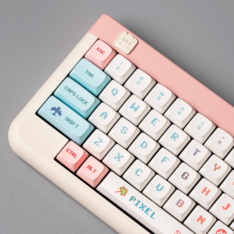 Pixel Style Themed Keycaps XDA - Gaming Accessories Aesthetic 评论和价格