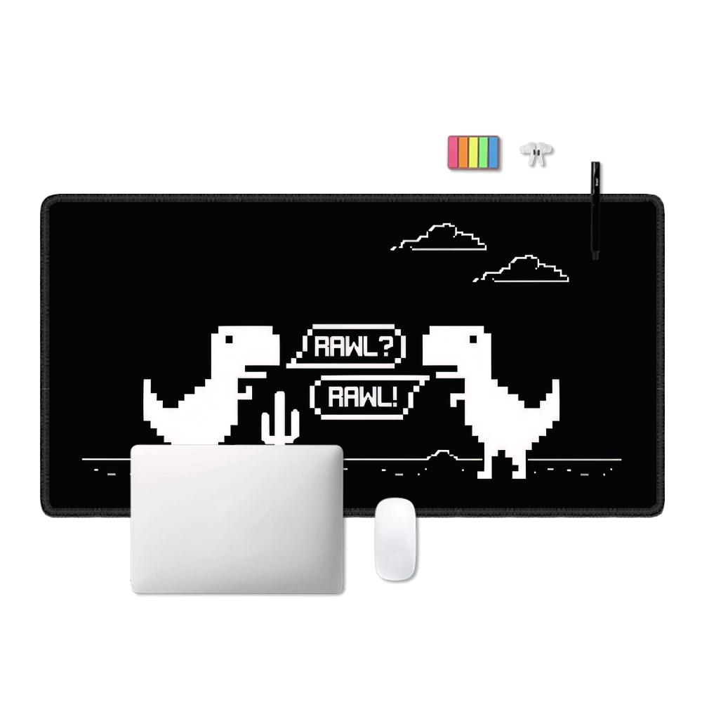 Dinosaur Pattern XXL Mouse Pad - Gaming Accessories Shop 评论和价格